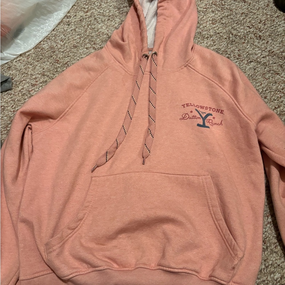 Yellowstone Dutton Ranch Pink Hoodie